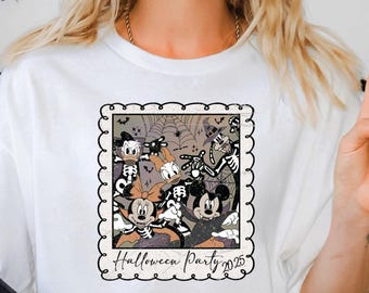 Disney Halloween Party 2025 Shirt, Mickey’s Not So Scary Shirt, Disney Family Matching Trip Tee, Mickey and Friends, Spooky, Disney Vacation