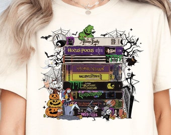 Vintage Halloween VHS Movies T-Shirt, Spooky Season Tee