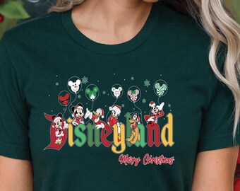 Disneyland Christmas Shirt, Disney Family Matching Christmas T-Shirt, Christmas Party 2025, Mickey and Friends Tee, Merry Christmas