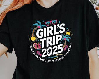 Girls Trip Matching Tee, Summer Vacation Shirt