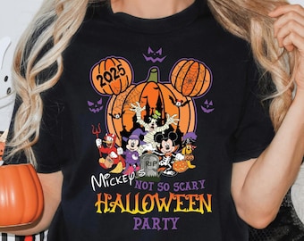 Mickey's Not So Scary Halloween Party Shirt, Disney Family Trip Tee