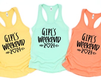 Girls Weekend Tank top, Girls Trip Tank top, Girls Vacation Tank top, Girls Party tank top, Girls Camping tank top