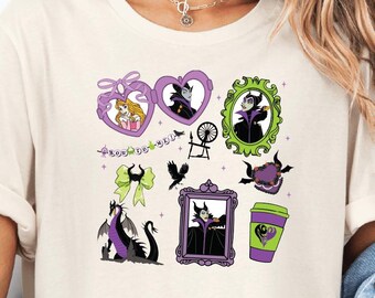 Maleficent Disney Villains Halloween T-Shirt, Spooky Season Tee