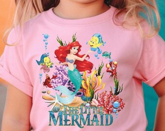 Ariel Disney Shirt, Mermaid Birthday Outfit, Little Mermaid Tee