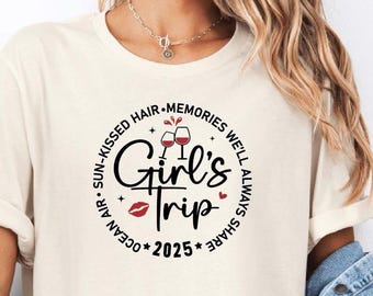 Custom Girls Trip T-Shirt, Besties Vacation Tee, Group Summer Trip