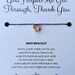 YOU HELPED ME Get Through, wish bracelet uk, Friend thank you, Thank You Wish Bracelet, Thank you for your Help, I'm Grateful, Appreciated 