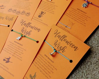 Halloween Wish Bracelet: Bestseller, Halloween gift, Charm, Make a Wish, fun gift