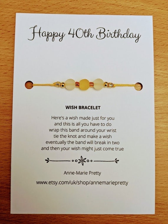 Happy 40th! Bracelet Happy 40th! Bracelet