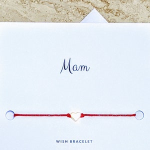 Mam - Mother&#39;s Day Gift - Wish Bracelet - Mother&#39;s Day Wish Bracelet - Happy Mother&#39;s Day - Mother&#39;s Day Card