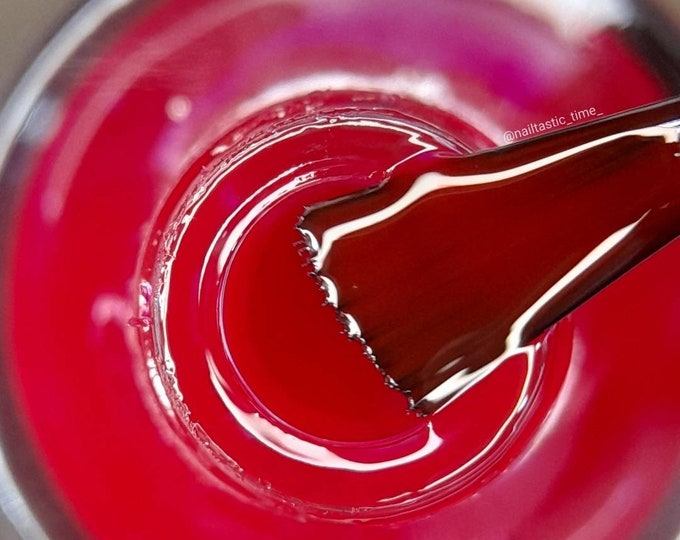 Starlesque red handmade nail polish