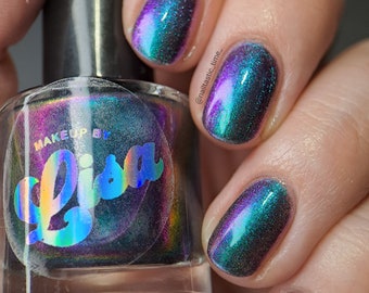 Galaxy magnetic multichrome Handmade Indie Brand UK Varnish