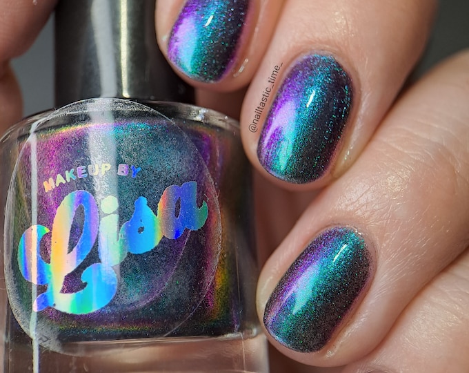 Galaxy magnetic multichrome Handmade Indie Brand UK Varnish