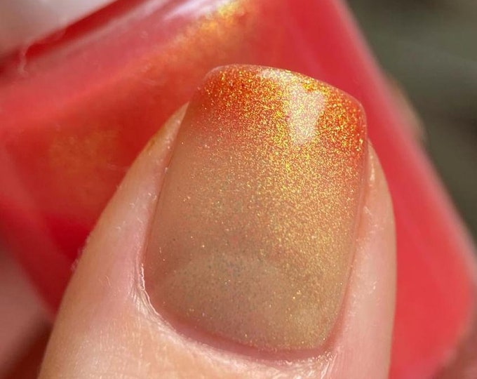 Citrus twist-, Thermal 10 free nail polish Indie Brand UK Varnish.