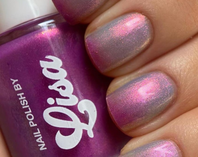 Butterfly pea -, Thermal 10 free nail polish Indie Brand UK Varnish.