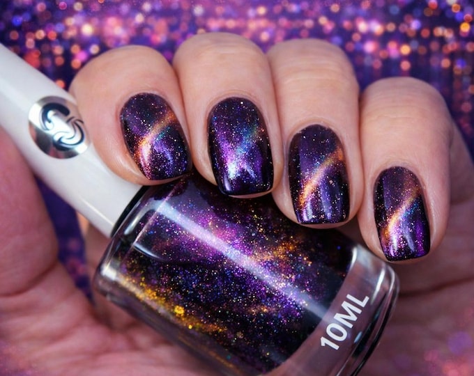 Twilight tinsel - metallic multichrome nail polish