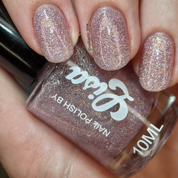 Island Holo Nail Polish Nails By Lisa Glitter Etsy
