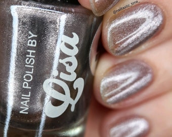 Cobwebs Shimmer Magnetic Nail Polish Handmade Indie Brand UK Varnish