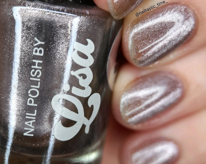 Cobwebs Shimmer Magnetic Nail Polish Handmade Indie Brand UK Varnish