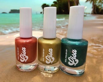Island Papaya Handmade plant based nail polish