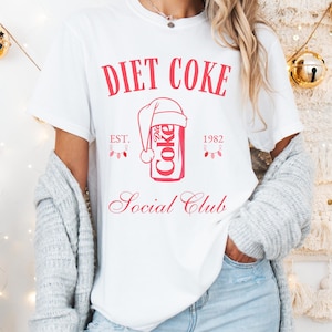 Kerstshirt cola light, cola light T-shirt, shirt cola light, shirt cola light, kerstcadeau cola light, cola light social club, trendy vakantiecadeau