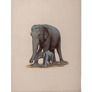 Painting, painting original, painting on canvas original, painting of elephant, original art painting, original painting, handmade painting.