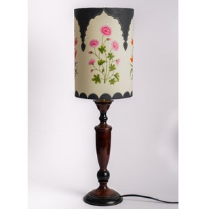 Indian Handmade lampshade for Room, Office Decorative Table Lamp Customized Hand Painted Lamp Shade Artisan Crafted Designer Lampshade image 1