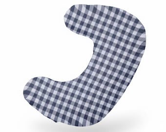 Beige Gingham Nursing Pillow Cover Breastfeeding Pillow Cover for Baby Boys and Girls Baby Shower Gift Neutral Baby Pillow UShape
