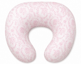 Pink Chinoiserie Ruffle Nursing Pillow Cover