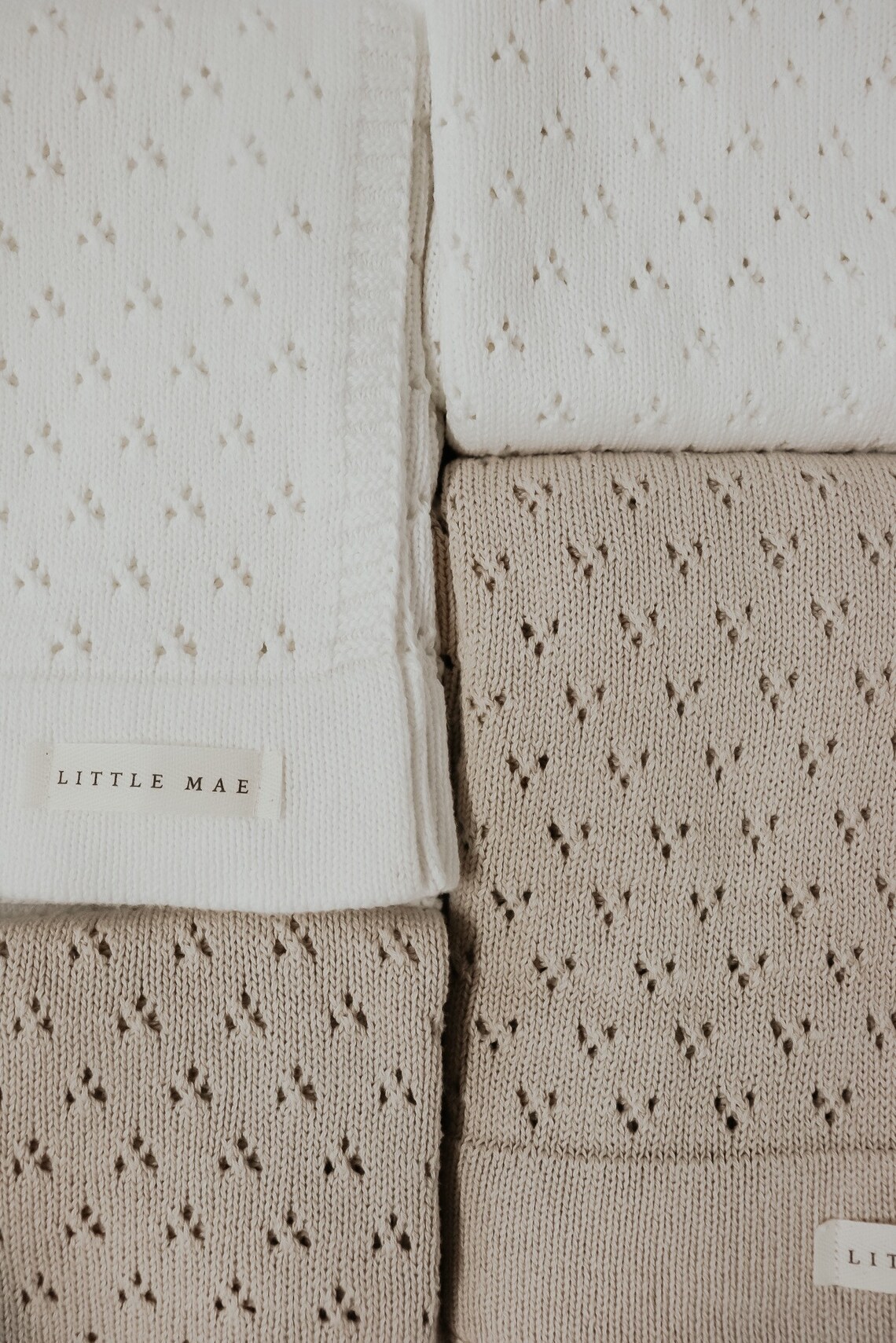Lilette Pointelle Knit Blanket - White main image 0