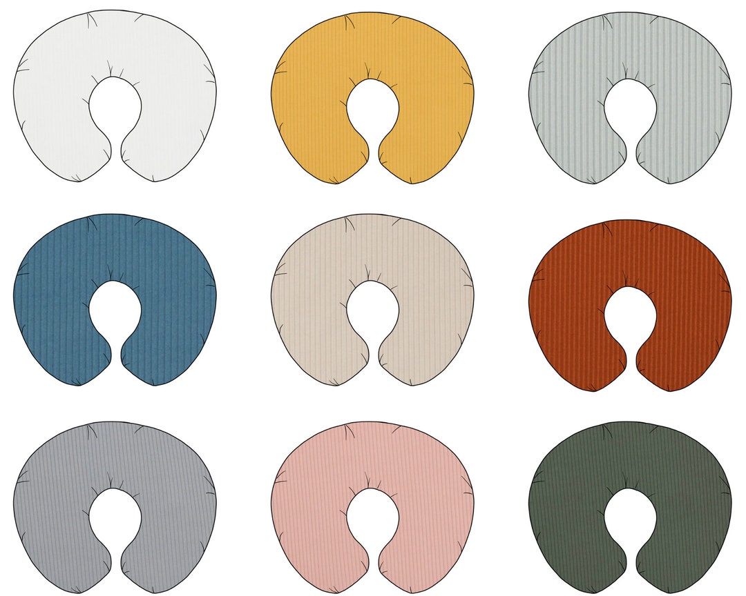 Modern Soft Ribbed Knit Nursing Pillow Covers Breastfeeding Pillow