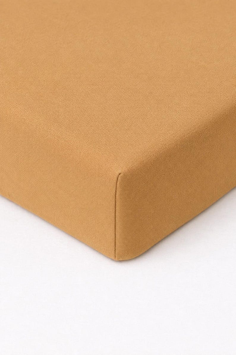 Brown Solid Crib Sheet image 1