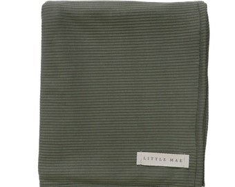 Army Green Baby Swaddle - Stretch Blanket - Baby Necessity - Baby Swaddle Blanket - Newborn Baby Gift - Baby Boy Swaddle