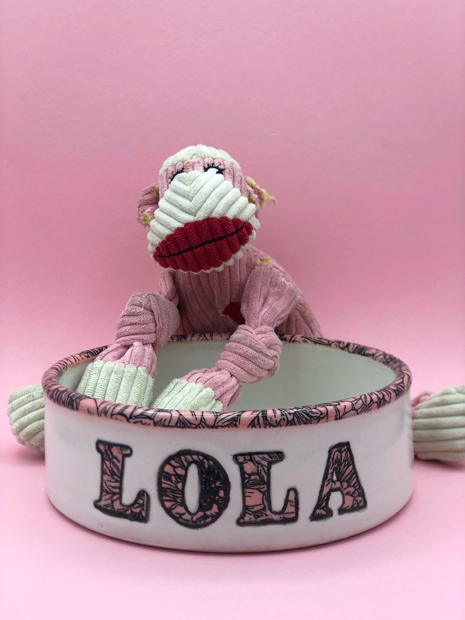 The Lola Custom Dog Bowls Etsy