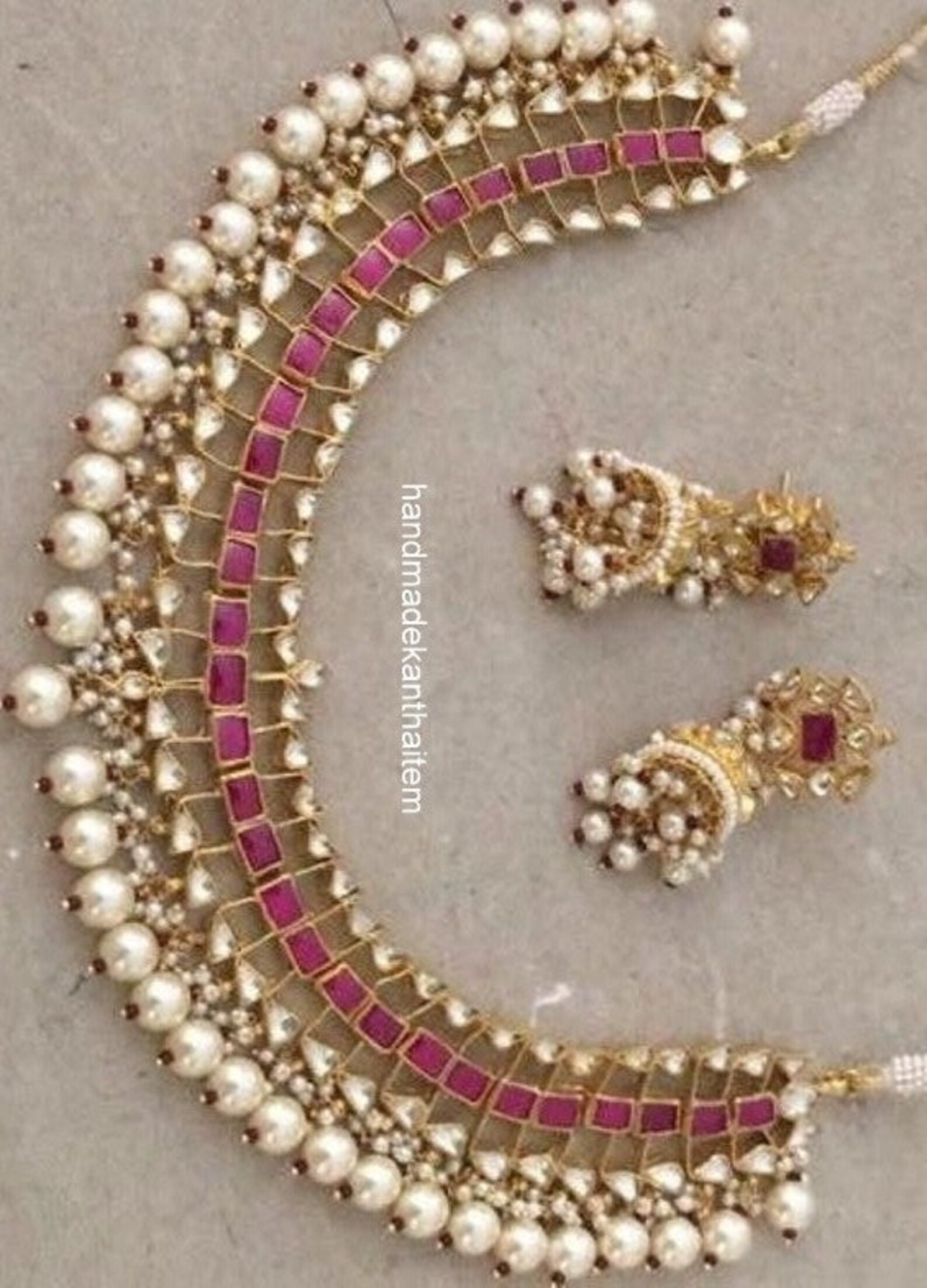 Kundan Choker Necklaces for Indian Brides Kundan Jewelry Etsy