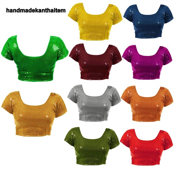 Lentejuelas de mujer de Georgette corta - Etsy España