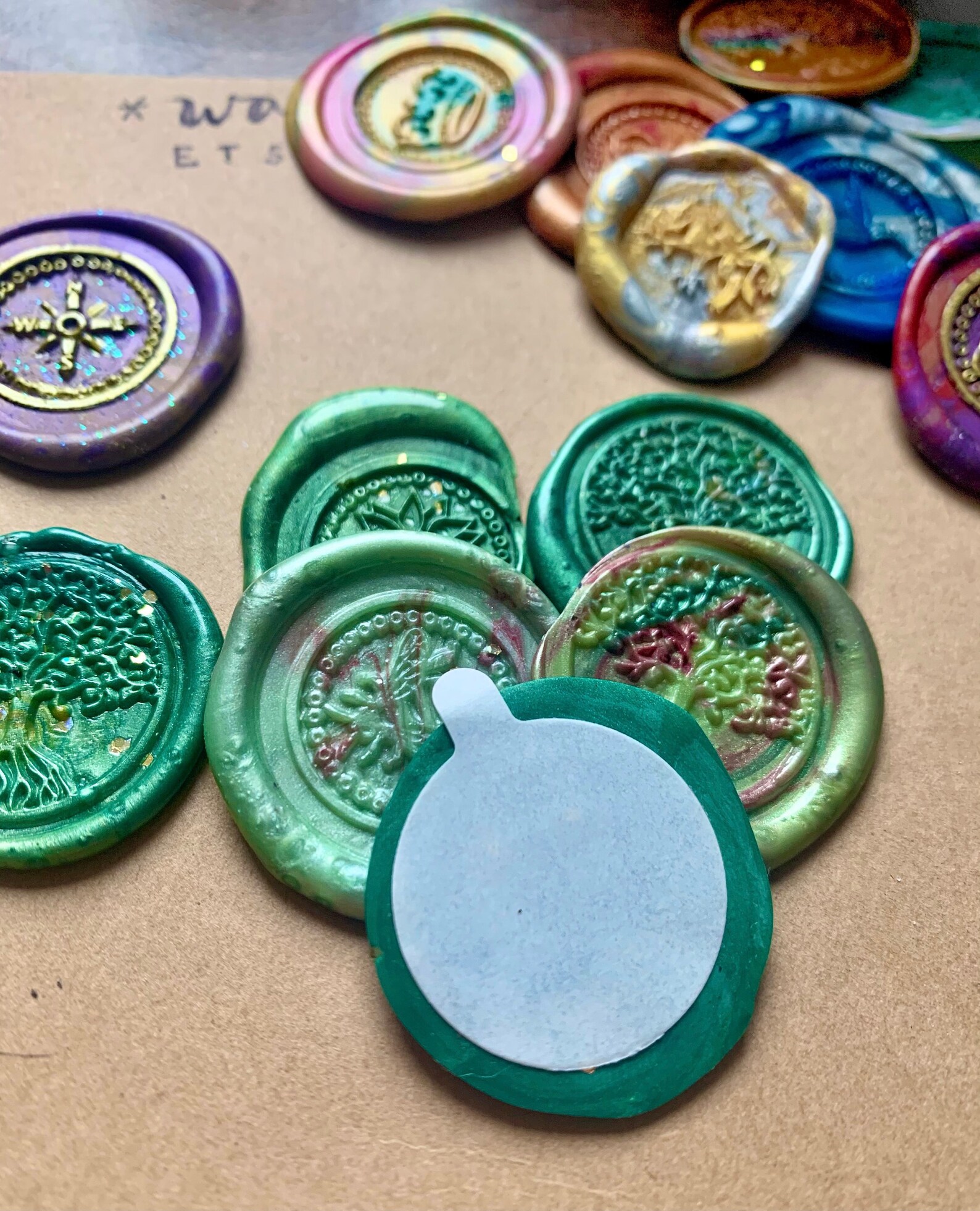 CUSTOM wax seals 12pack selfadhesive premade wax stamps Etsy