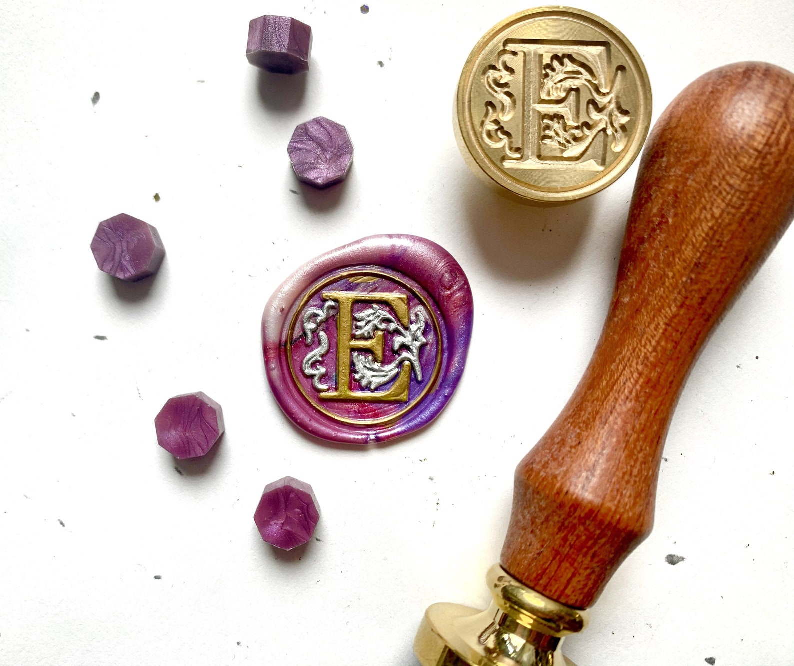 Letter E wax seals 12pack selfadhesive premade wax Etsy