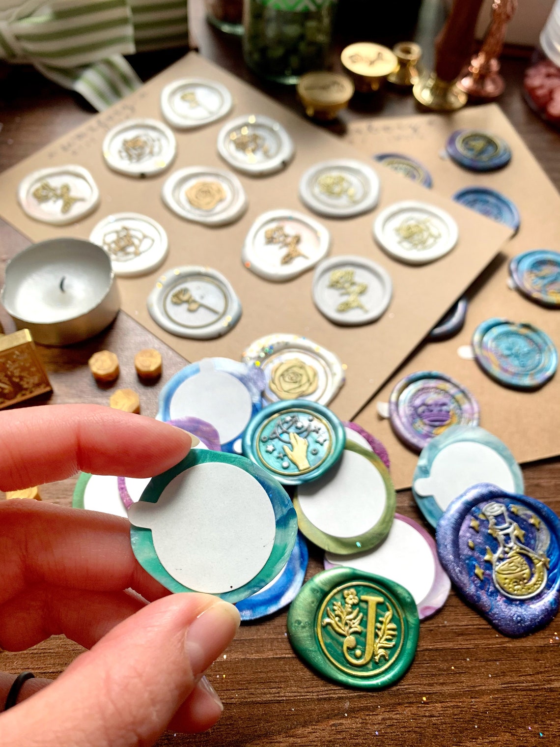 RANDOM wax seals 12pack selfadhesive premade wax stamps Etsy