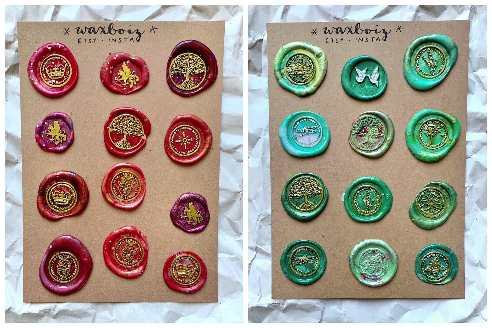 THEMED wax seals 12pack selfadhesive premade wax stamps Etsy