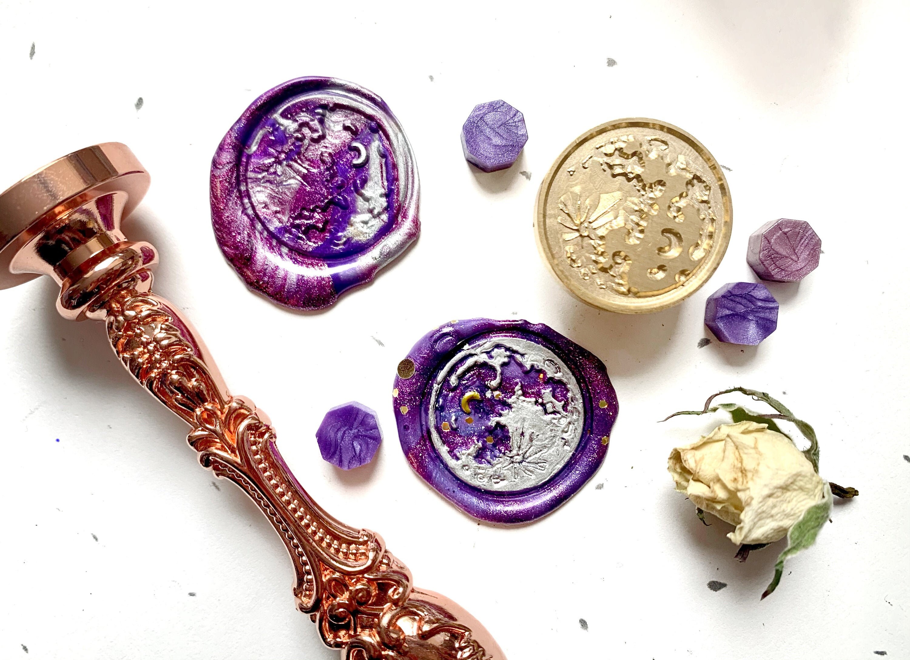 Celestial wax seals 12pack selfadhesive premade wax Etsy