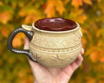 Cracked Pot Friend, Living Jar - Handmade Mug — READY TO SHIP!!!
