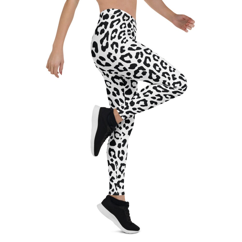 Cheetah Print Leggings Yoga Leggings Gym Sports Workout Etsy