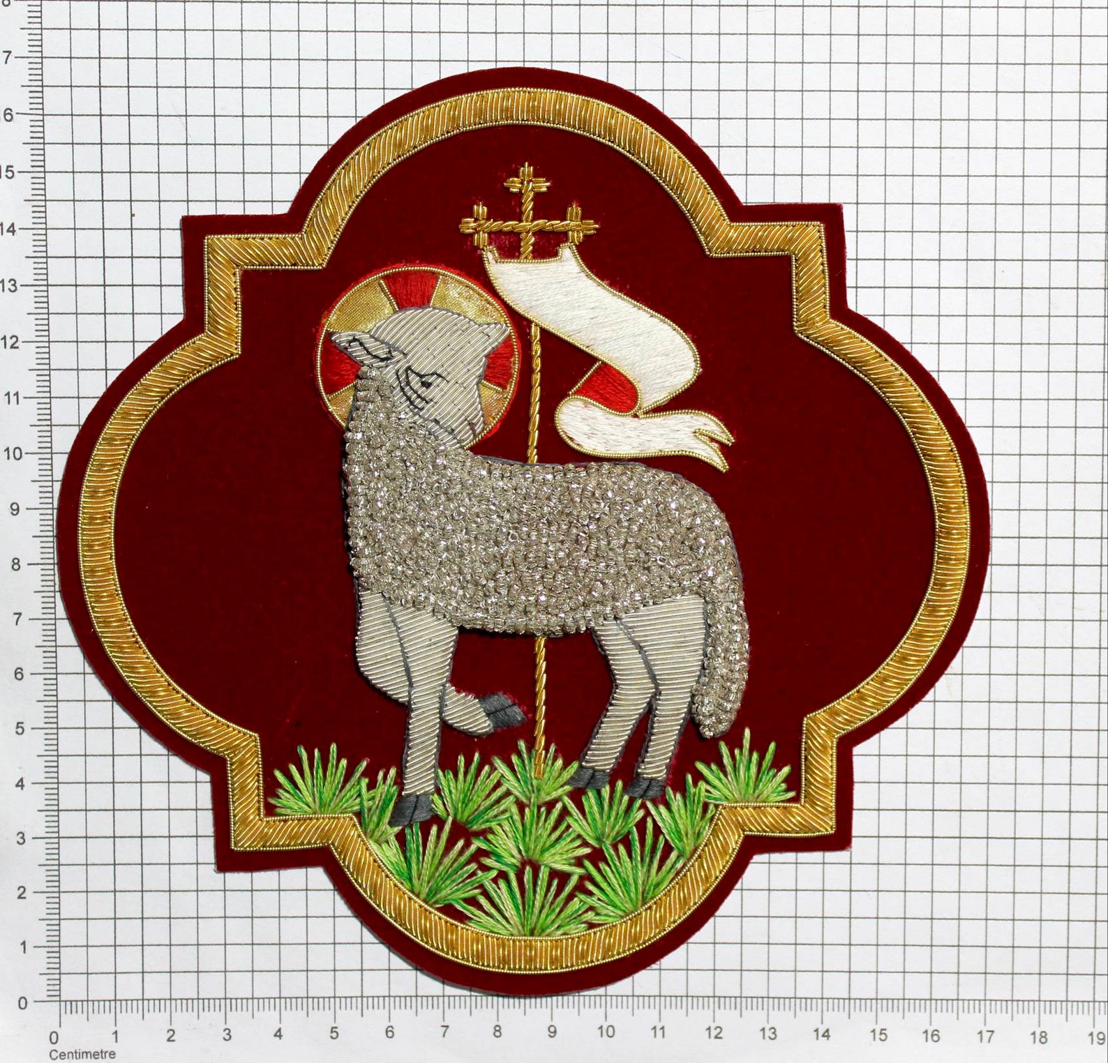 Emblem Agnus Dei Lamb of God Applique for Catholic Vestment Etsy