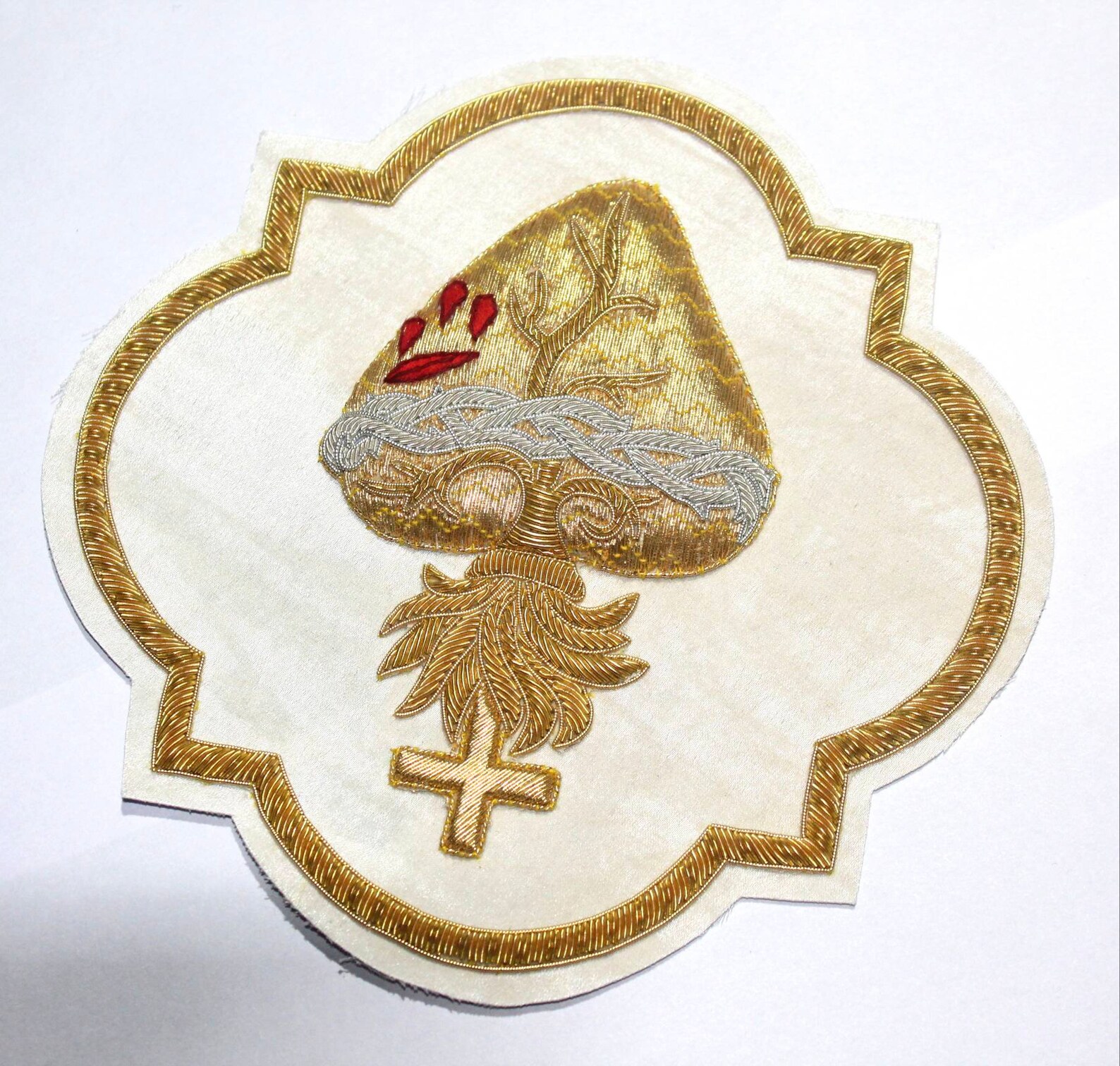 Sacred Heart Applique for Catholic Vestment on Rayon Satin Etsy