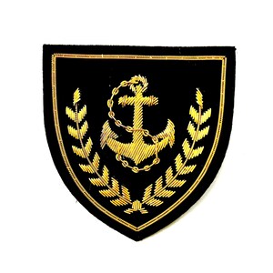 Golf Club blazer patch hand embroidered bullion patch, Jacket patch, blazer badge, t shirt patch
