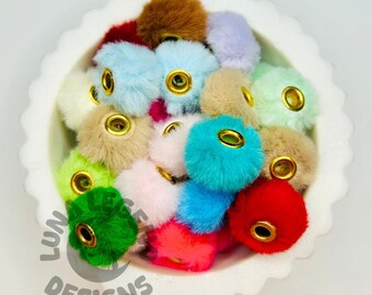 Fluffy Acrylic Spacer Beads: Soft Fuzzy Texture, DIY Crafts