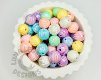 14mm Glitter Pumpkin Acrylic Beads – DIY Craft Supplies