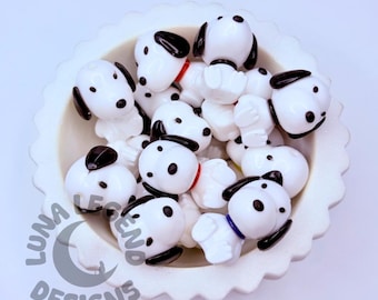 3D Cartoon Puppy Silicone Bead – Cute Dog Focal Bead for DIY Pens, Keychains, Jewelry & Crafts – 1 pc