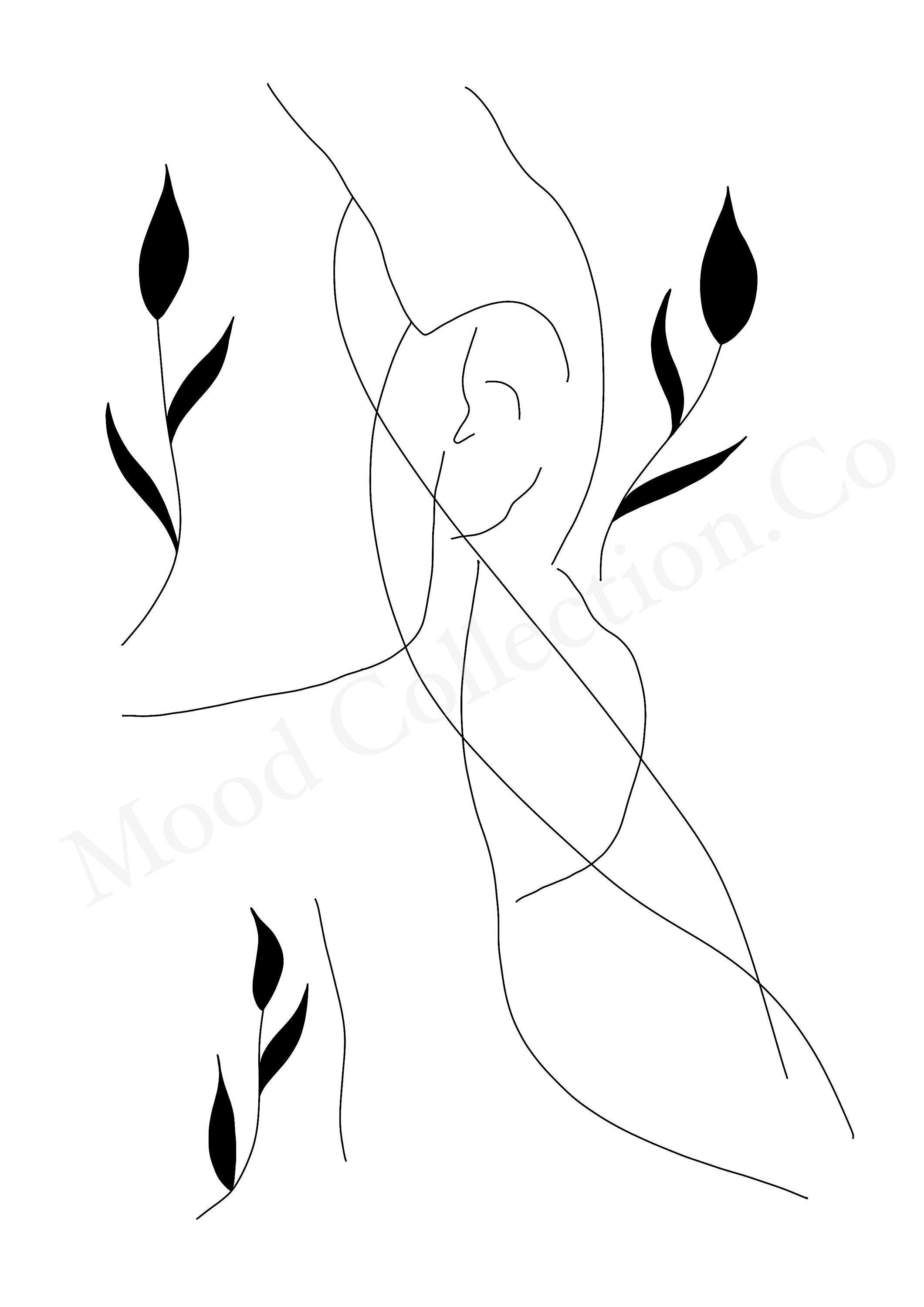 Eloise Fine Line Drawing Downloadable Print A4 - Etsy