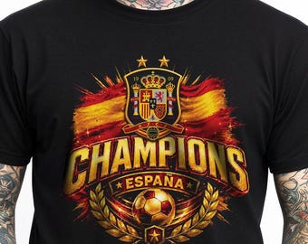 Spain -  España - CHAMPIONS 2026 T-Shirt – National Team Collector Tee